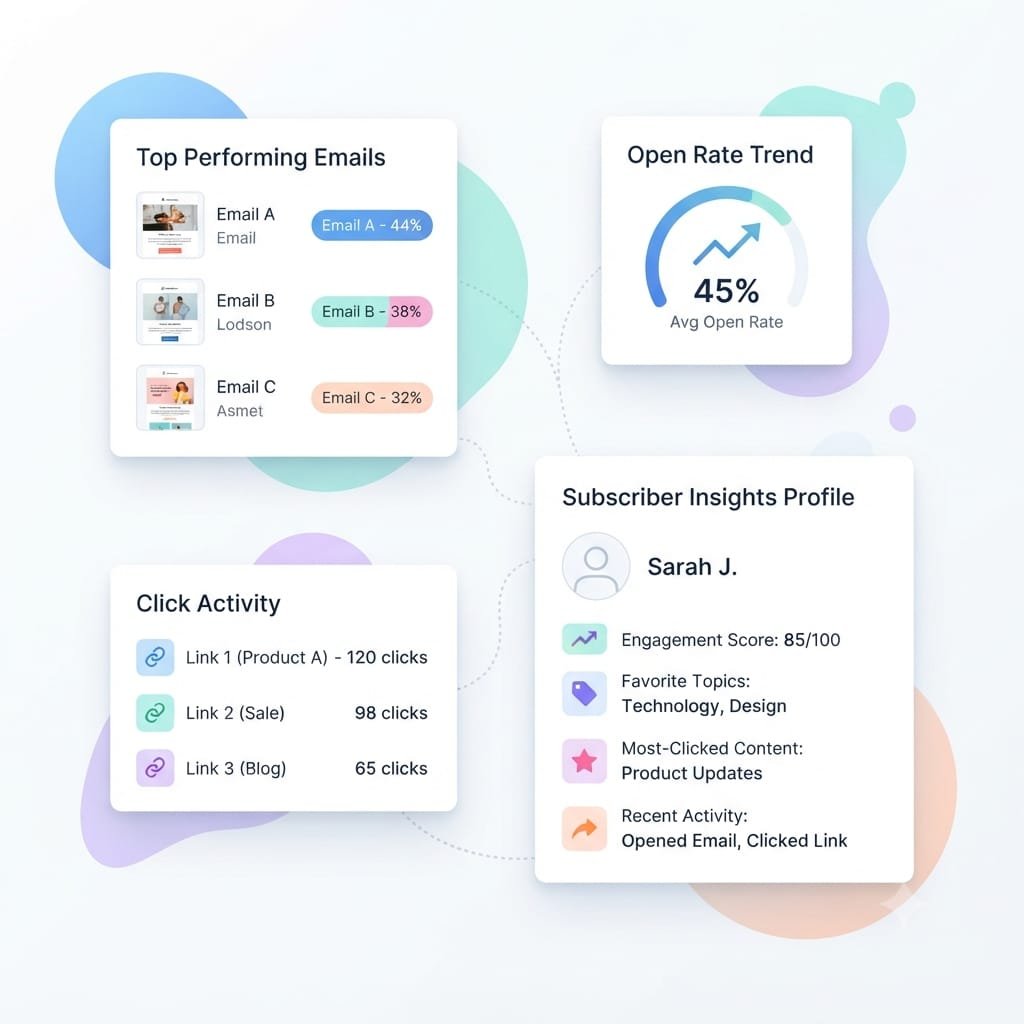 Subscriber analytics dashboard preview