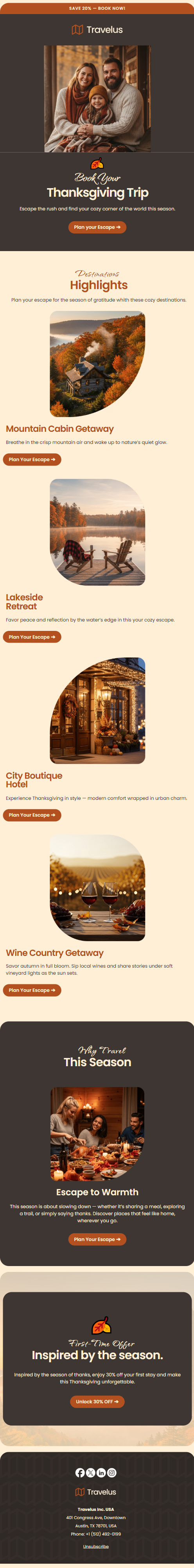 Premium promo email template preview