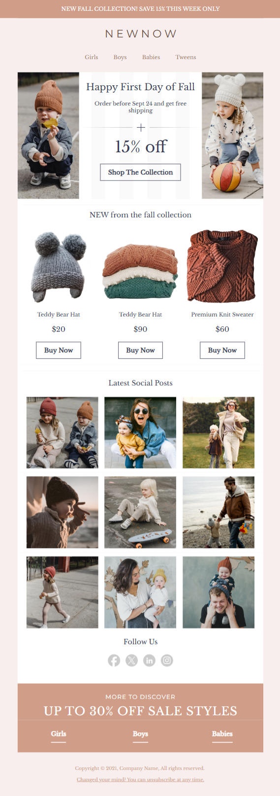 Editorial picks email template preview