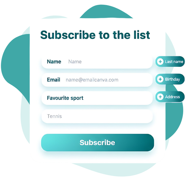 Audience signup form preview